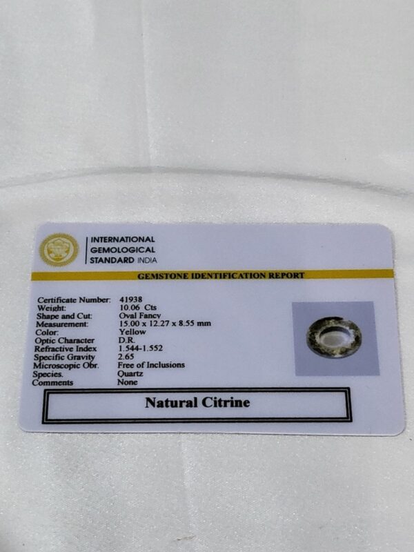 NATURAL CITRINE (SUNHELA) - Image 3