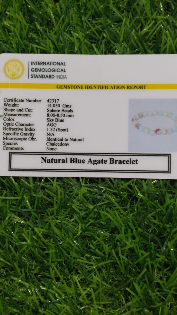 Blue agate Bracelet - Image 2